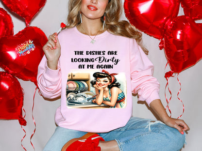 Retro Woman Kitchen 34 DTF Print Ready to Press