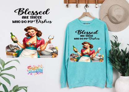 Retro Woman Kitchen 36 DTF Print Ready to Press