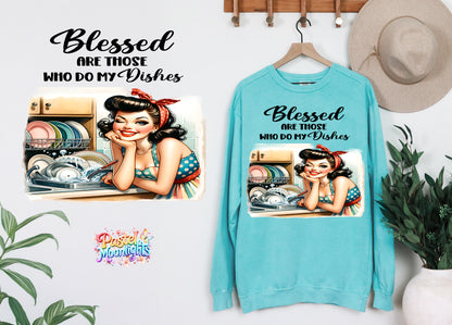 Retro Woman Kitchen 37 DTF Print Ready to Press