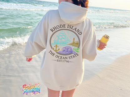 Rhode Island The Ocean State  DTF Print Ready to Press