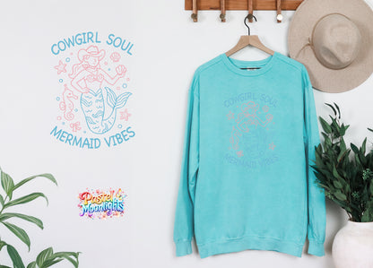 Cowgirl-soul-mermaid-vibes DTF Print Ready to Press