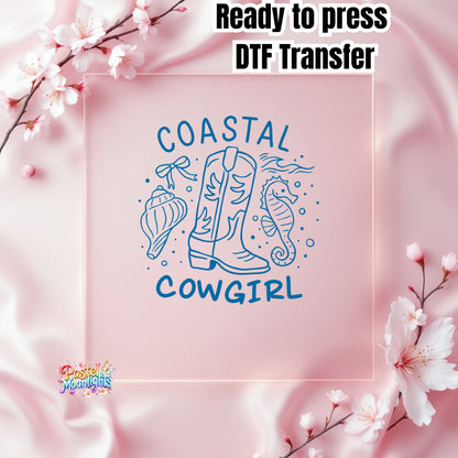 Coastal-Cowgirl DTF Print Ready to Press