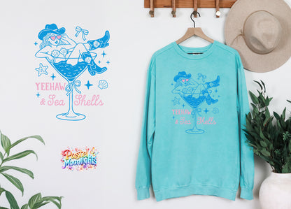 Yeehaw-and-Sea-shells DTF Print Ready to Press