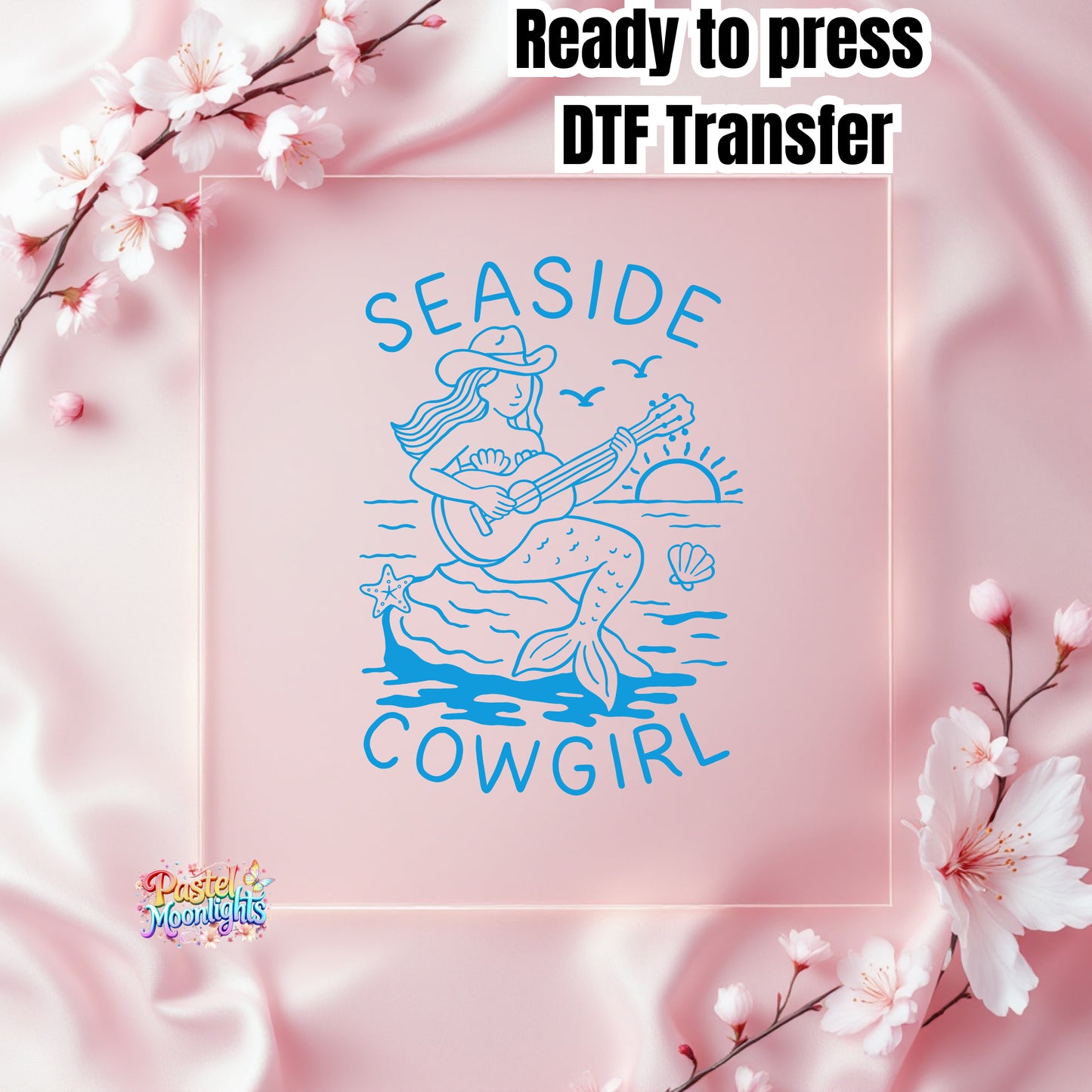Seaside-cowgirl DTF Print Ready to Press