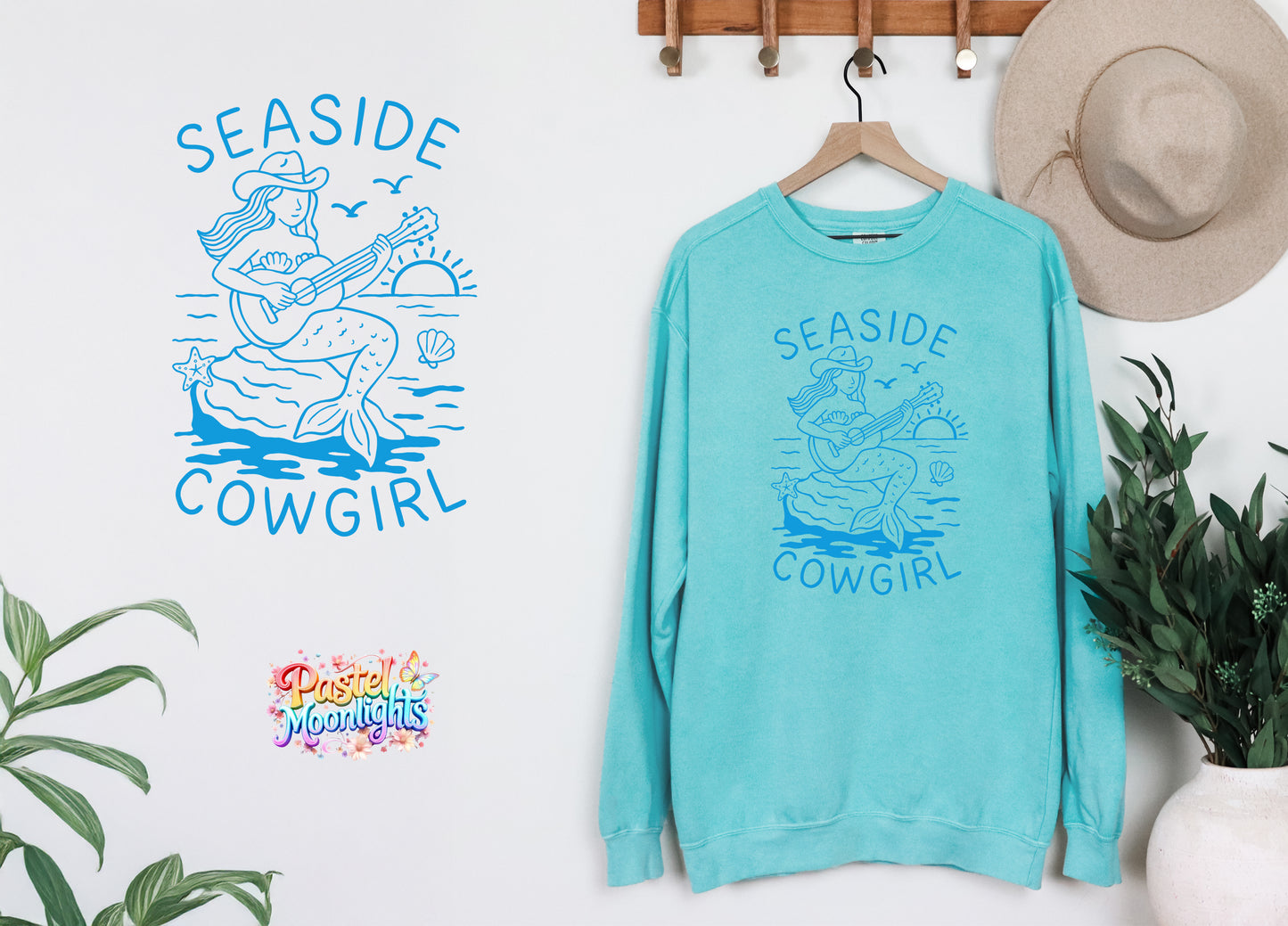 Seaside-cowgirl DTF Print Ready to Press