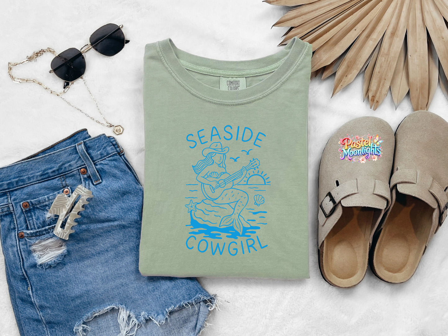 Seaside-cowgirl DTF Print Ready to Press