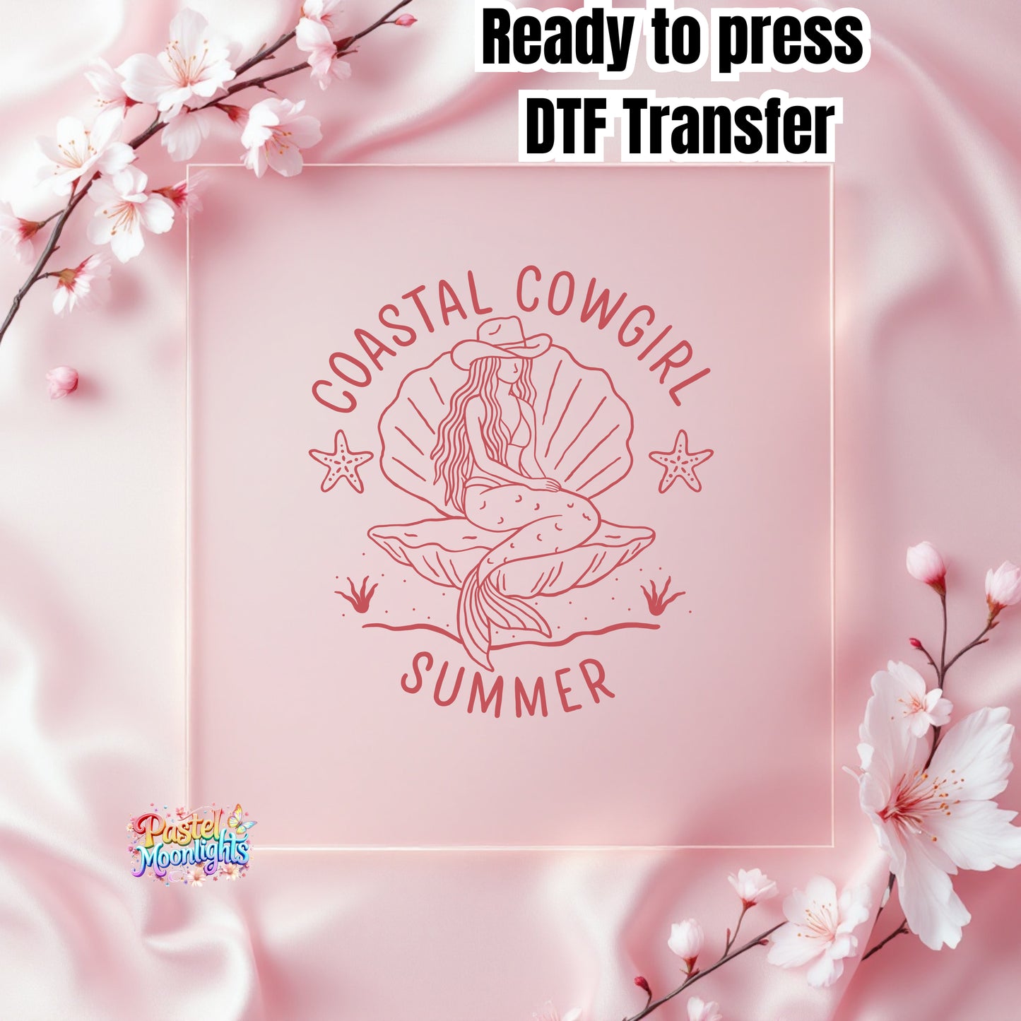 Coastal-Cowgirl-Summer DTF Print Ready to Press