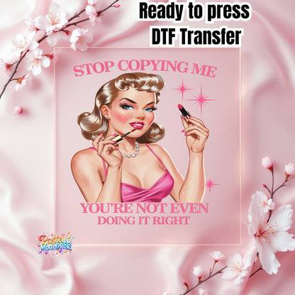 Sarcastic Pinup Girl #14 DTF Print Ready to Press