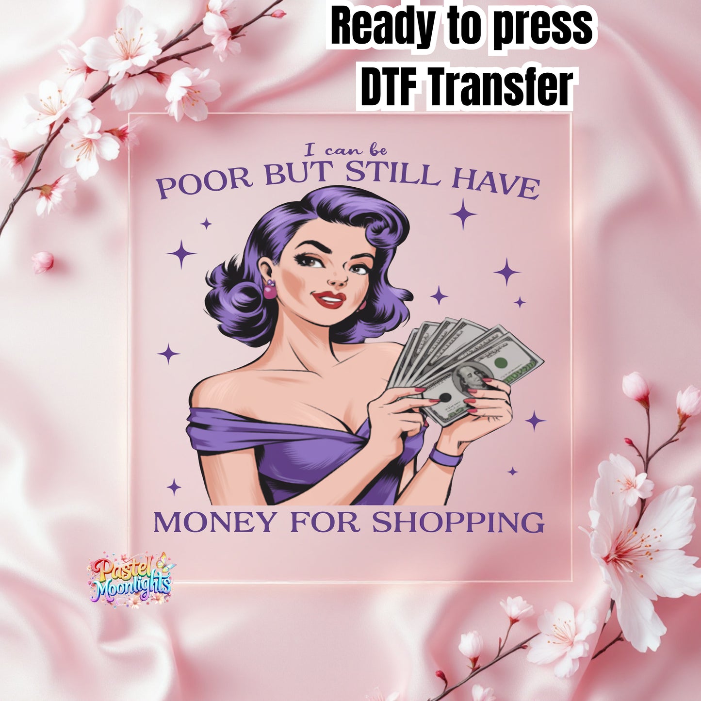 Sarcastic Pinup Girl #1 DTF Print Ready to Press