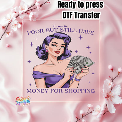 Sarcastic Pinup Girl #1 DTF Print Ready to Press