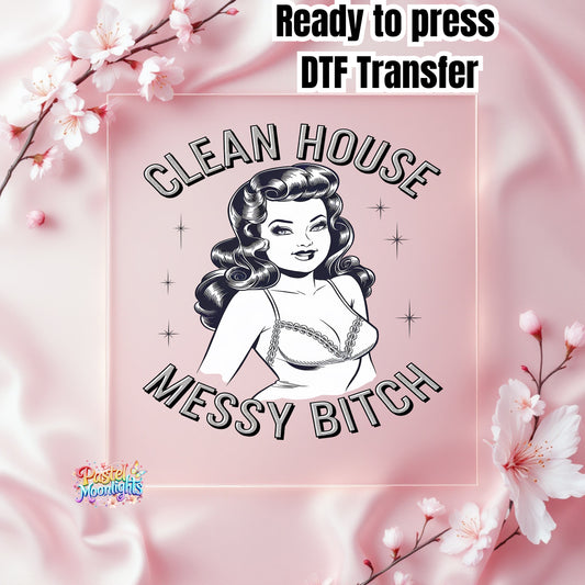 Sarcastic Pinup Girl #8 DTF Print Ready to Press