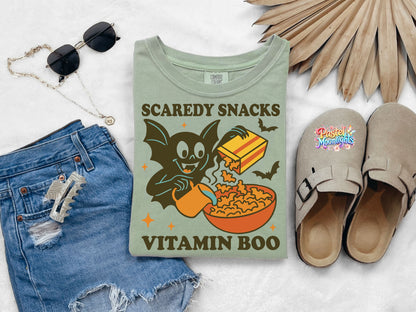 Scaredy Snacks vitamin boo DTF Print Ready to Press