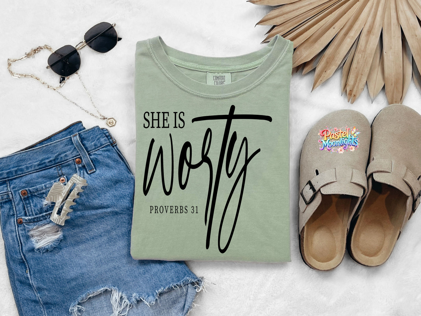 She is Worty DTF Print Ready to Press