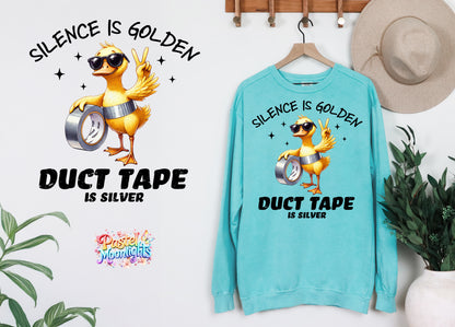 Silence is golden DTF Print Ready to Press