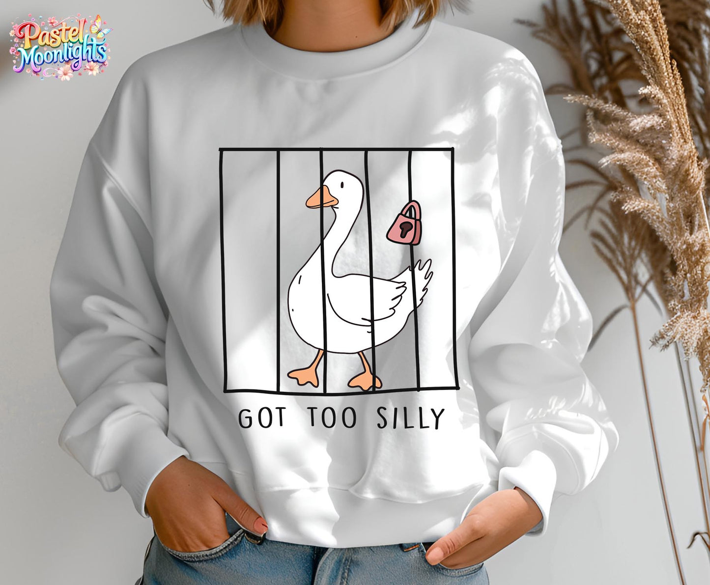 Silly Goose on the Loose Jail DTF Print Ready to Press