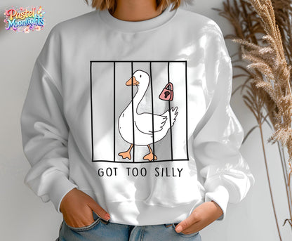 Silly Goose on the Loose Jail DTF Print Ready to Press