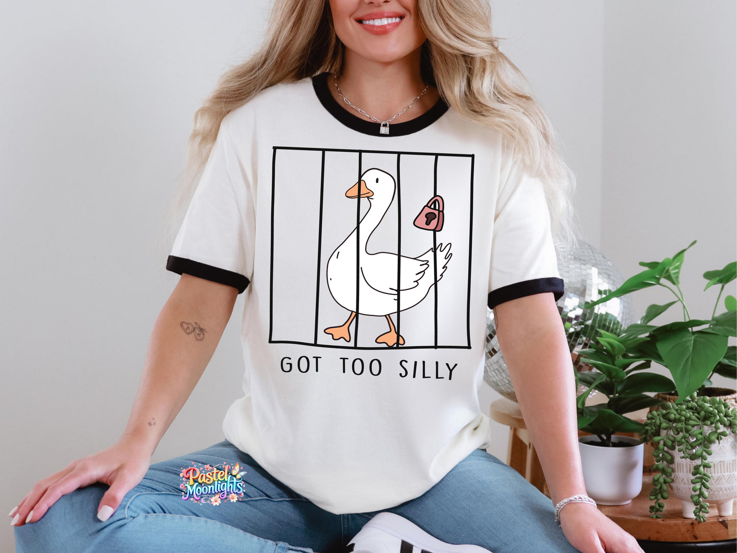 Silly Goose on the Loose Jail DTF Print Ready to Press