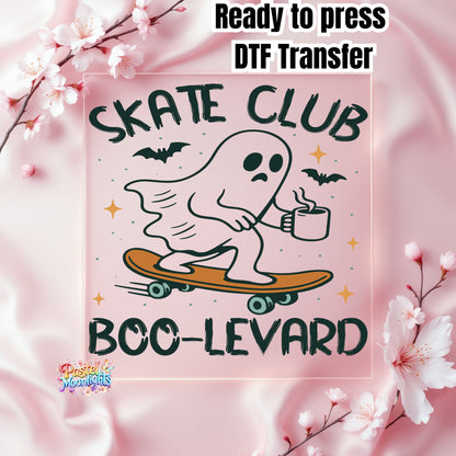 Skate Club Boo-Levard DTF Print Ready to Press