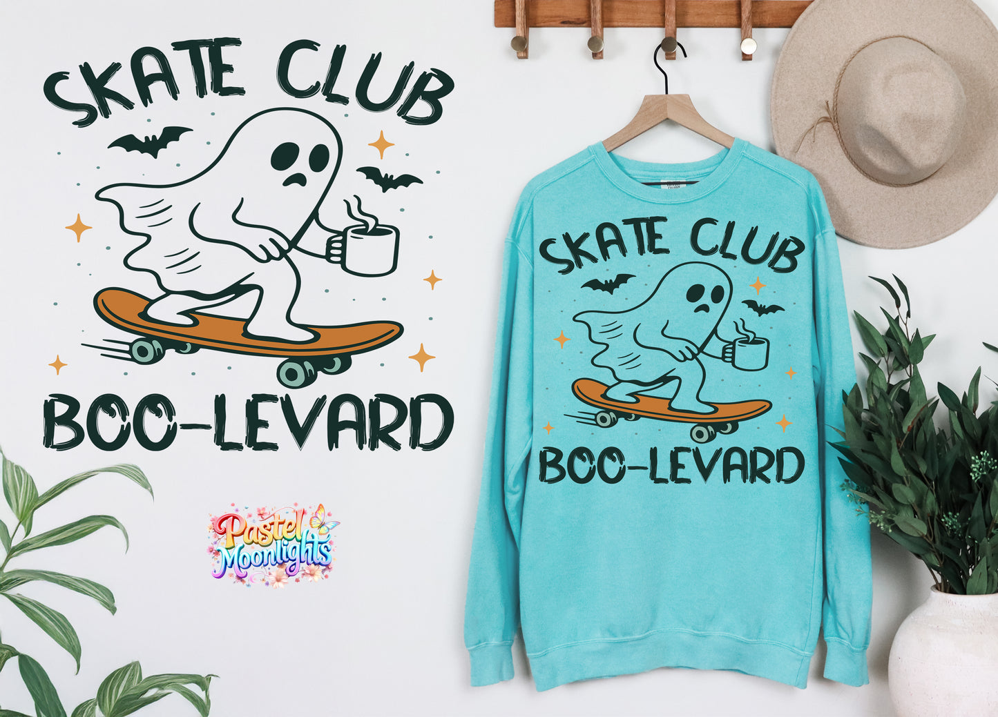 Skate Club Boo-Levard DTF Print Ready to Press