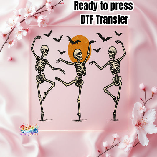 Skeleton Dance DTF Print Ready to Press