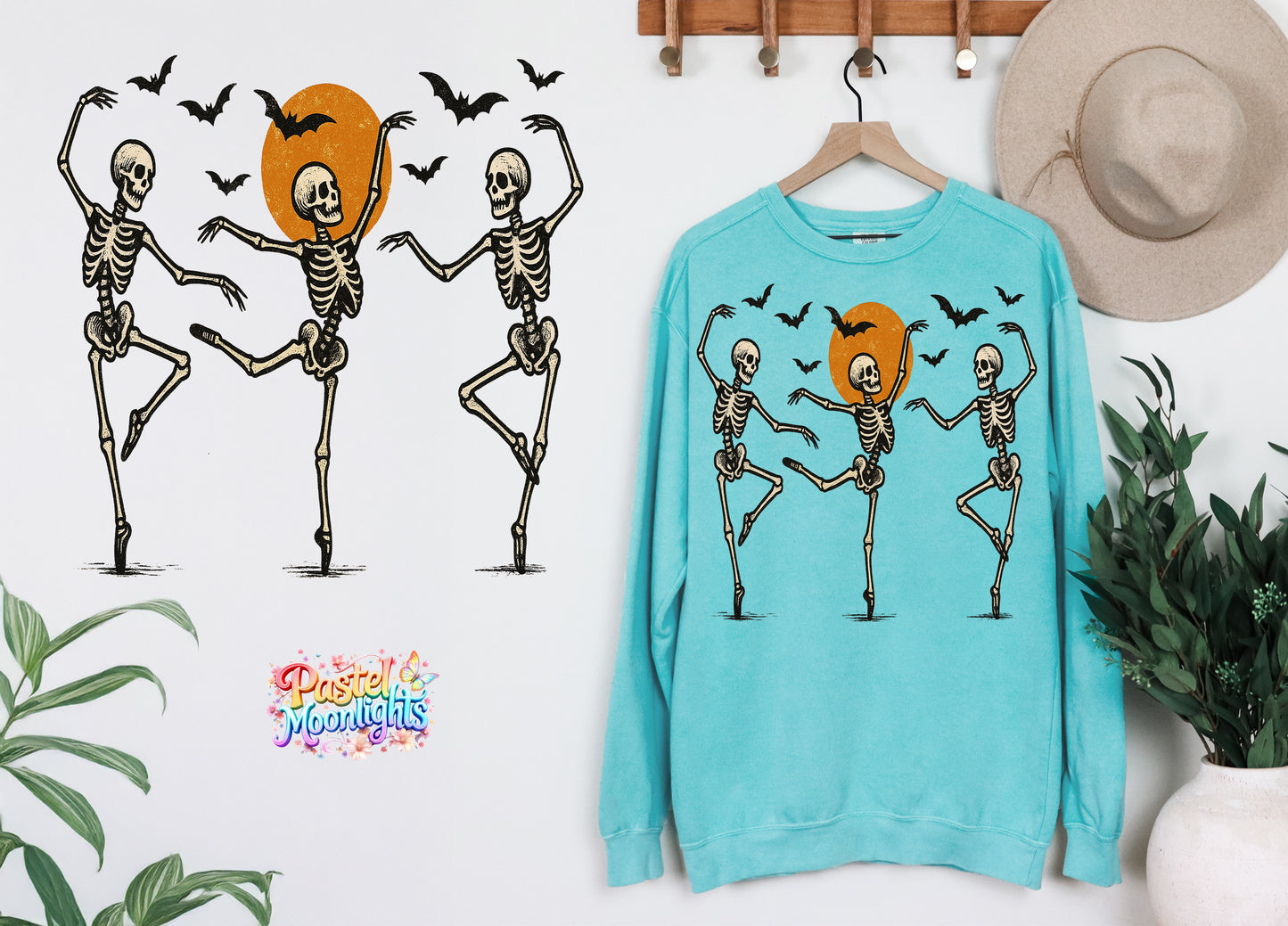 Skeleton Dance DTF Print Ready to Press