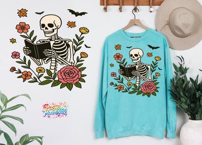 Skeleton Flowers book DTF Print Ready to Press