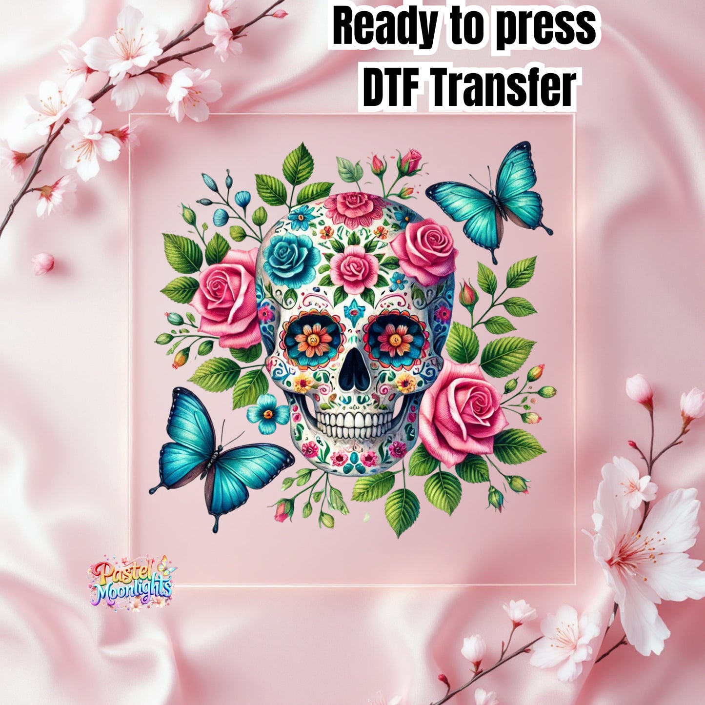 Skull Design 10 DTF Print Ready to Press