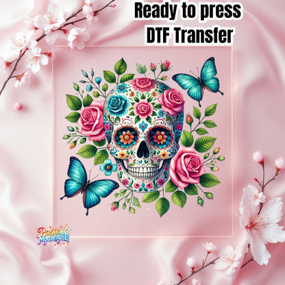 Skull Design 10 DTF Print Ready to Press