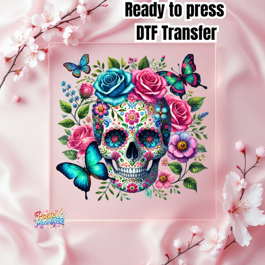 Skull Design 11 DTF Print Ready to Press