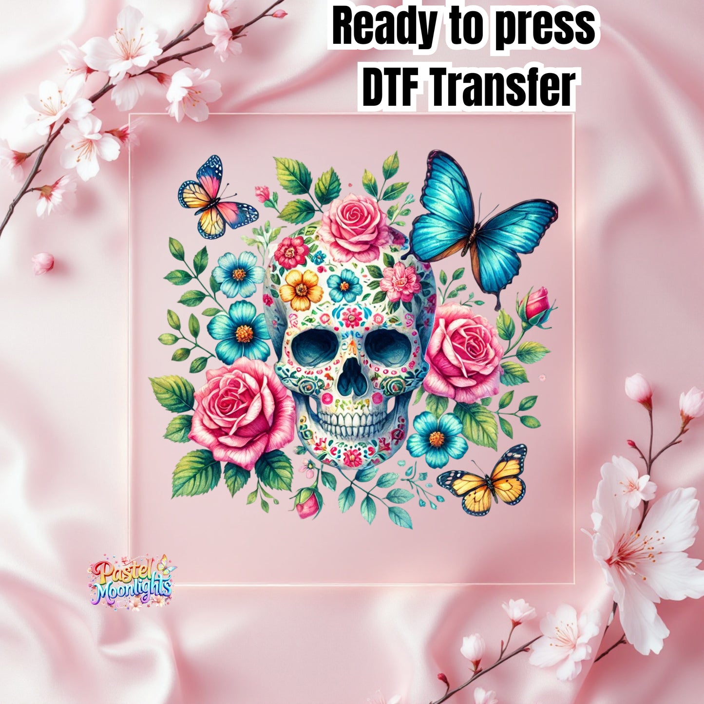 Skull Design 12 DTF Print Ready to Press