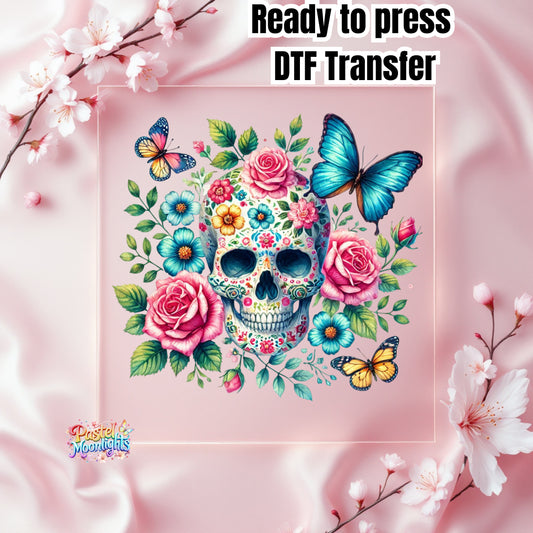 Skull Design 12 DTF Print Ready to Press