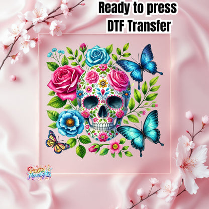 Skull Design 13 DTF Print Ready to Press