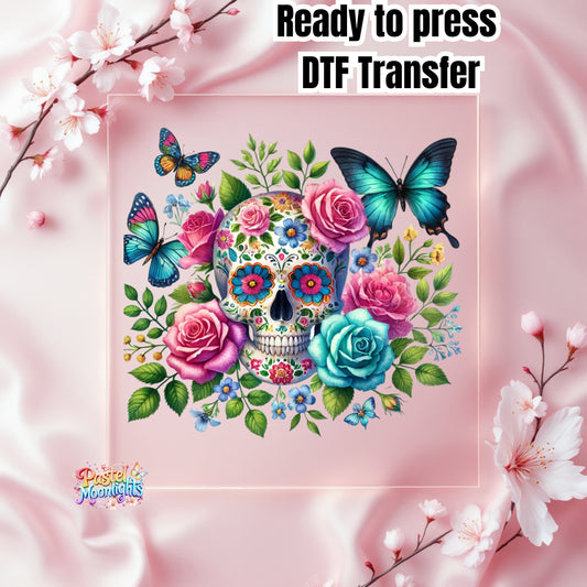 Skull Design 14 DTF Print Ready to Press