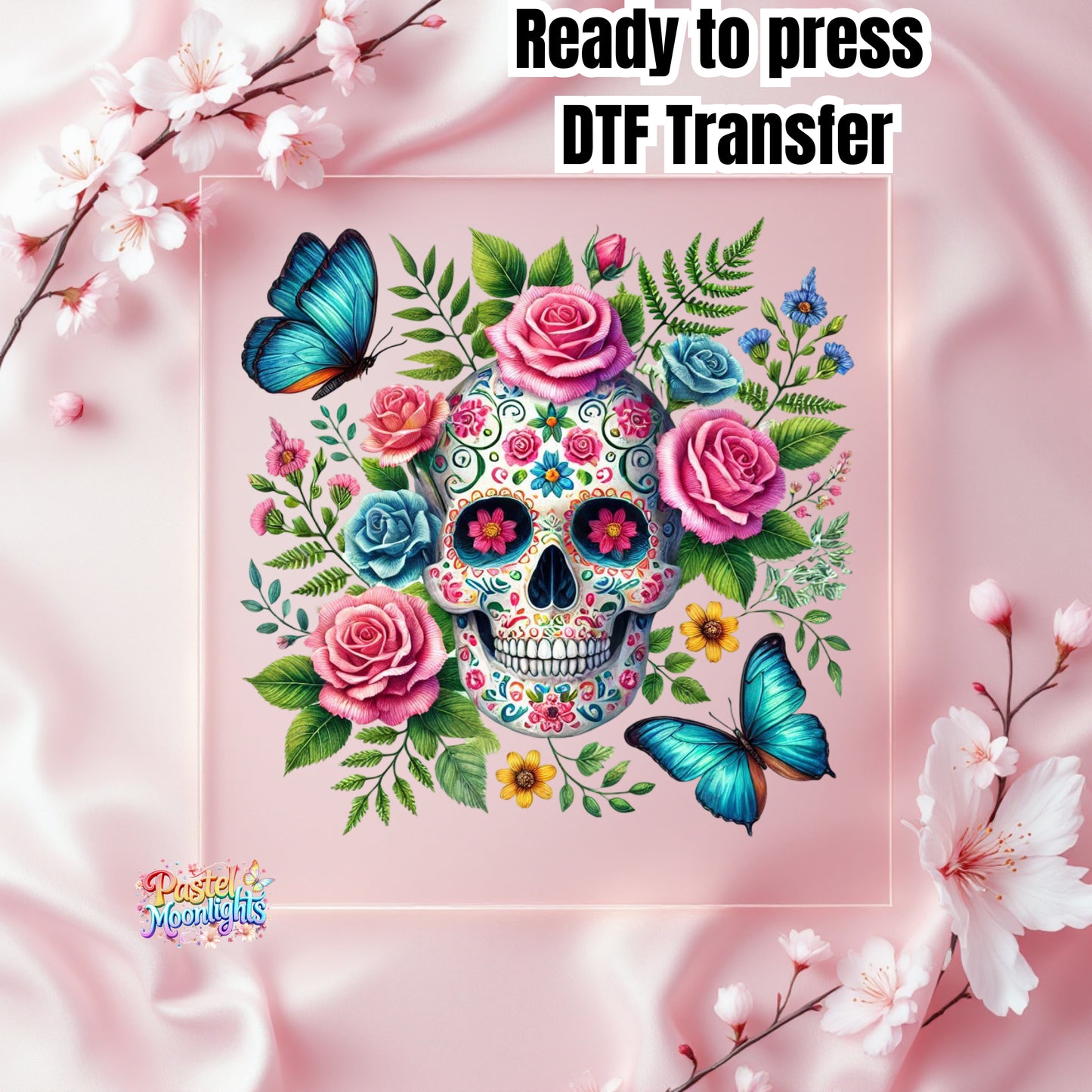 Skull Design 15 DTF Print Ready to Press