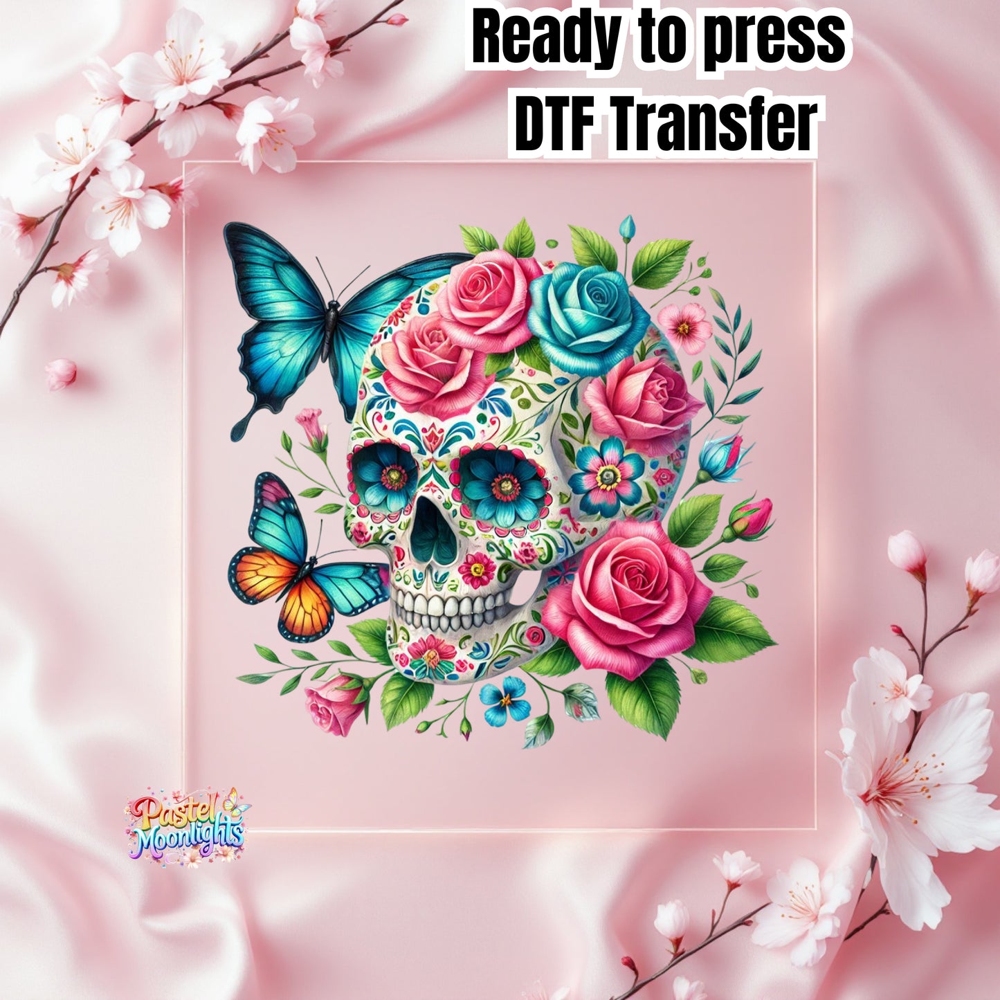 Skull Design 16 DTF Print Ready to Press