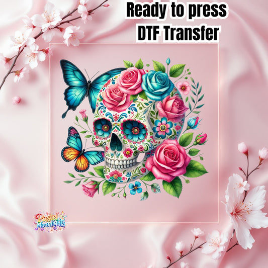 Skull Design 16 DTF Print Ready to Press