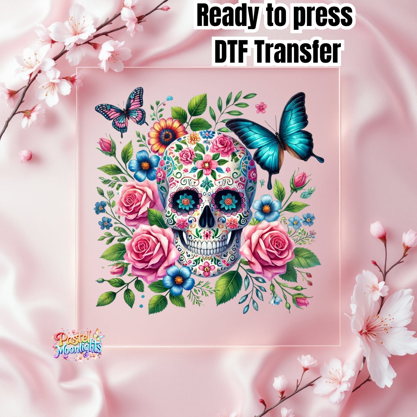 Skull Design 17 DTF Print Ready to Press