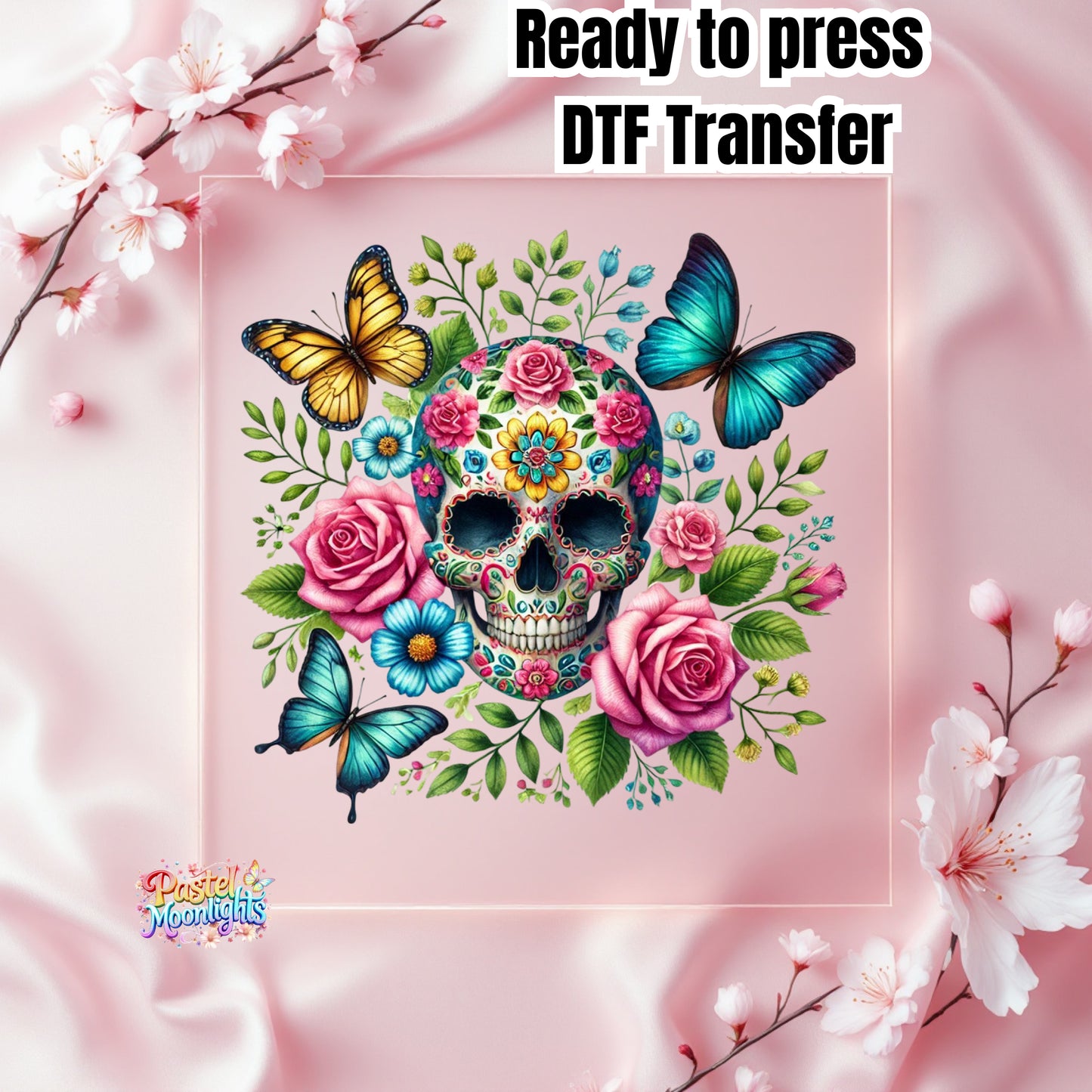 Skull Design 1 DTF Print Ready to Press