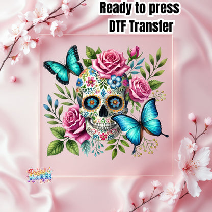 Skull Design 20 DTF Print Ready to Press