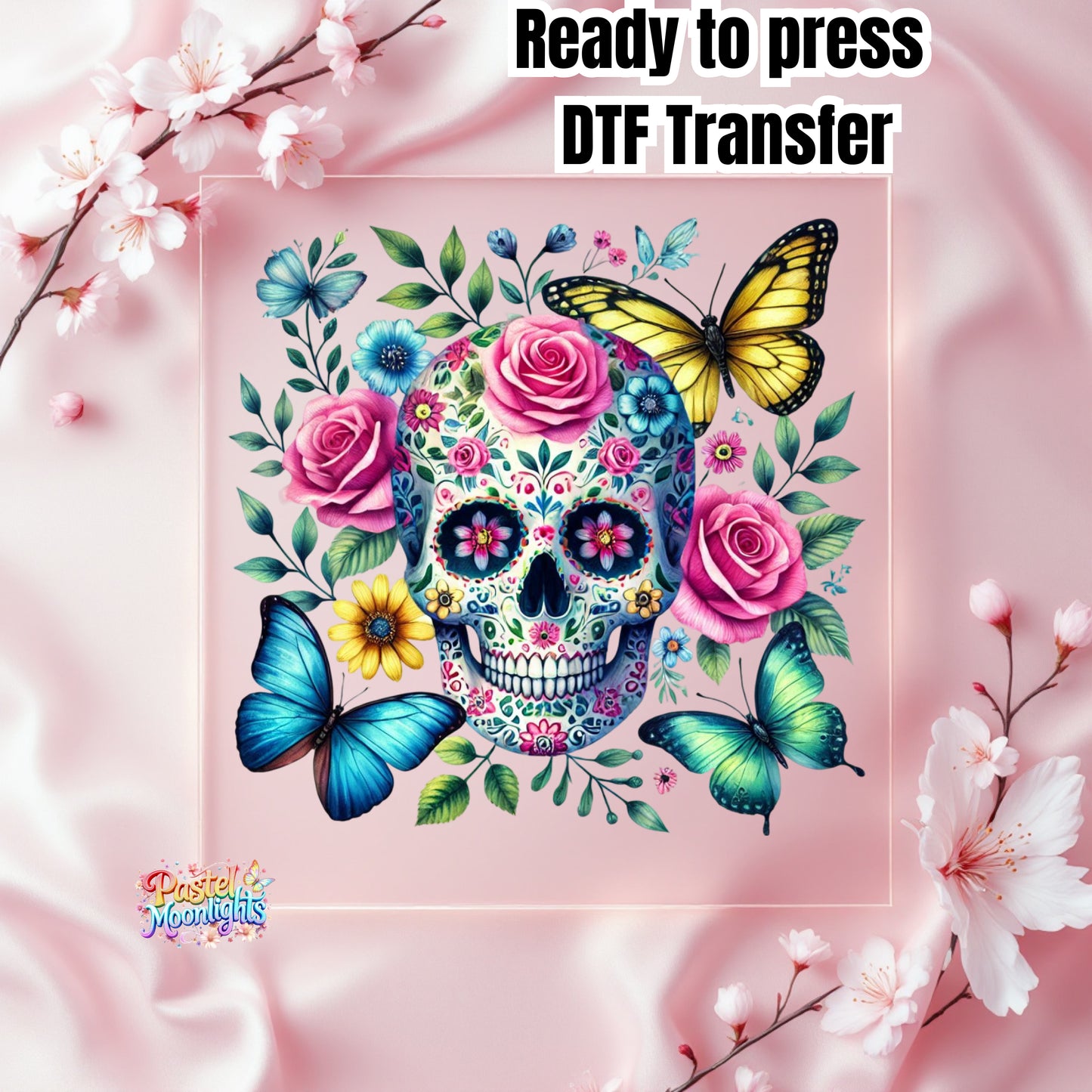 Skull Design 2 DTF Print Ready to Press