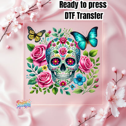 Skull Design 3 DTF Print Ready to Press