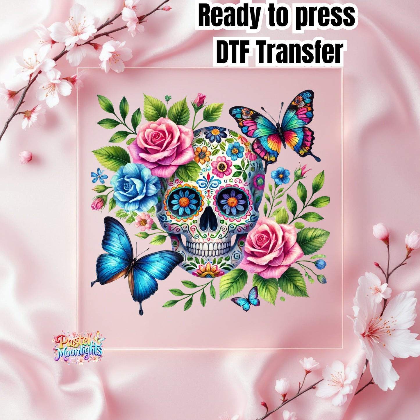 Skull Design  4 DTF Print Ready to Press