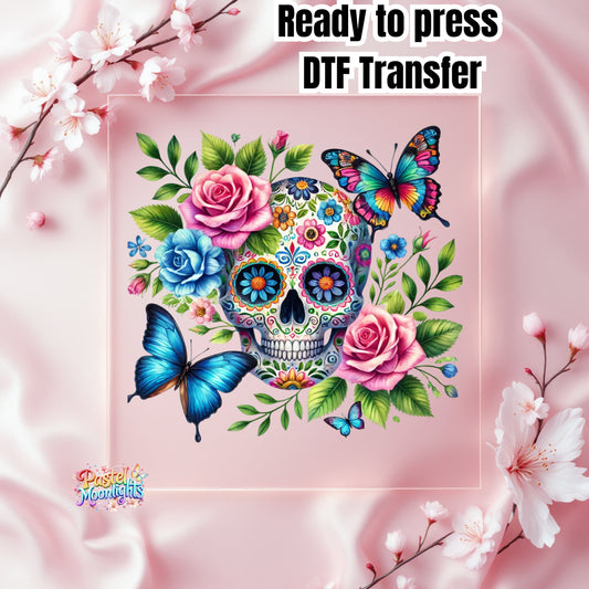 Skull Design  4 DTF Print Ready to Press