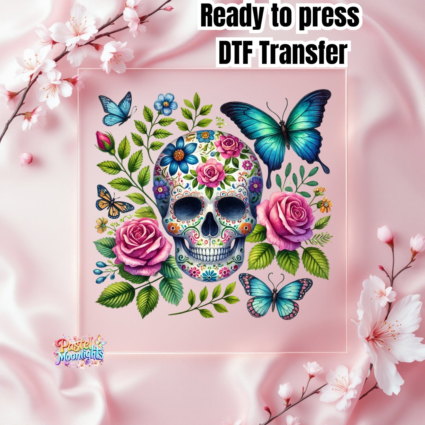 Skull Design 5 DTF Print Ready to Press