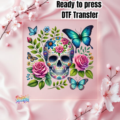 Skull Design 5 DTF Print Ready to Press
