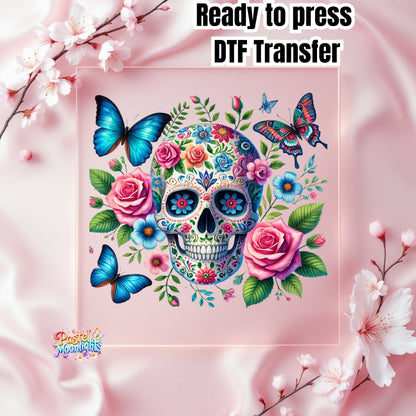 Skull Design 6 DTF Print Ready to Press