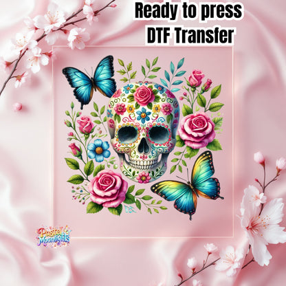 Skull Design 7 DTF Print Ready to Press