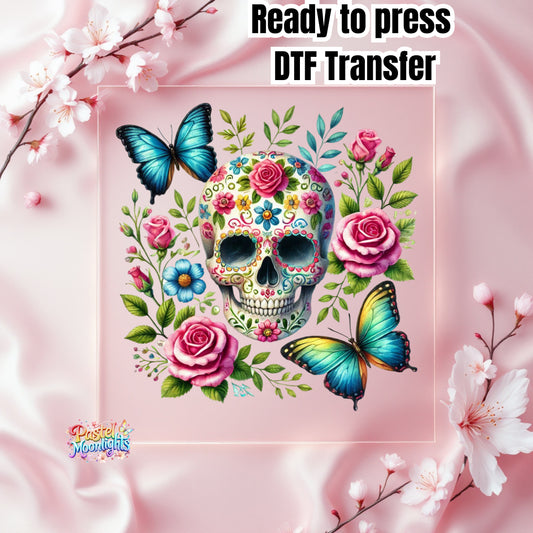 Skull Design 7 DTF Print Ready to Press