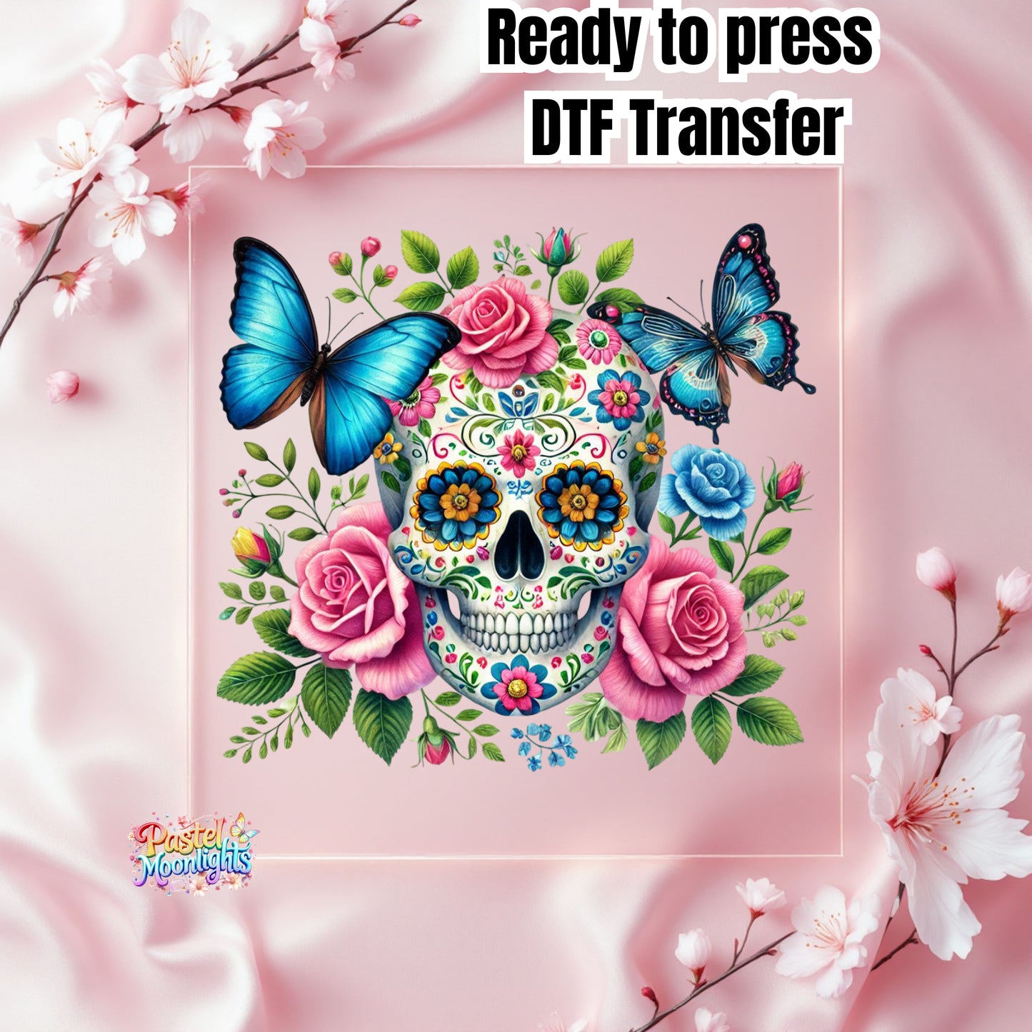 Skull Design 8 DTF Print Ready to Press