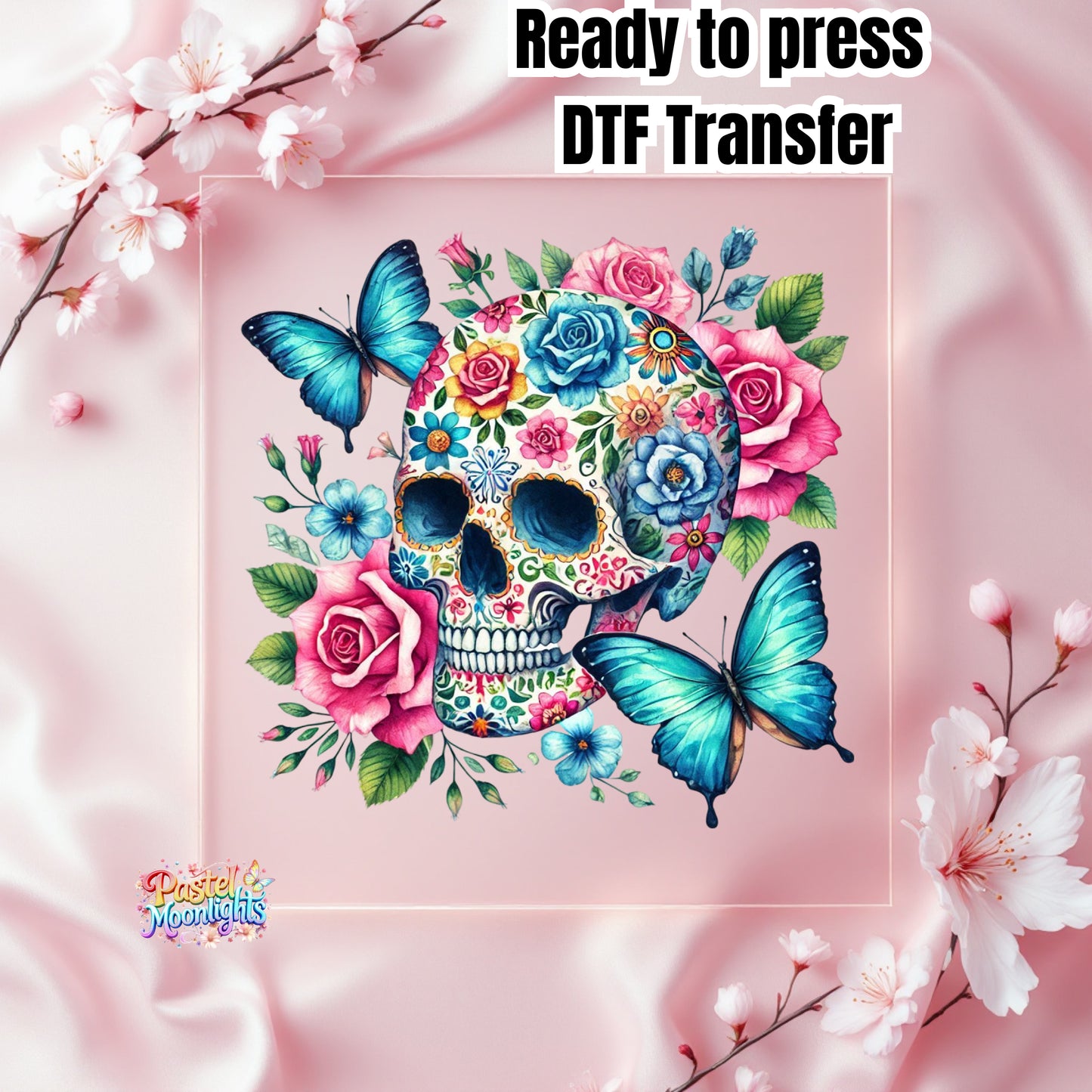 Skull Design 9 DTF Print Ready to Press